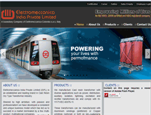Tablet Screenshot of elettroindia.com